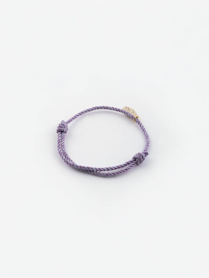 Bracelet cordon violet personnalisable enfant  - Mix and match