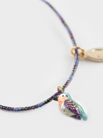Anna's hummingbird cord bracelet
