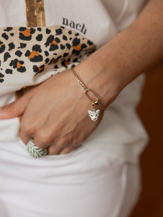 Bracciale rigido intrecciato personalizzabile - Mix and Match