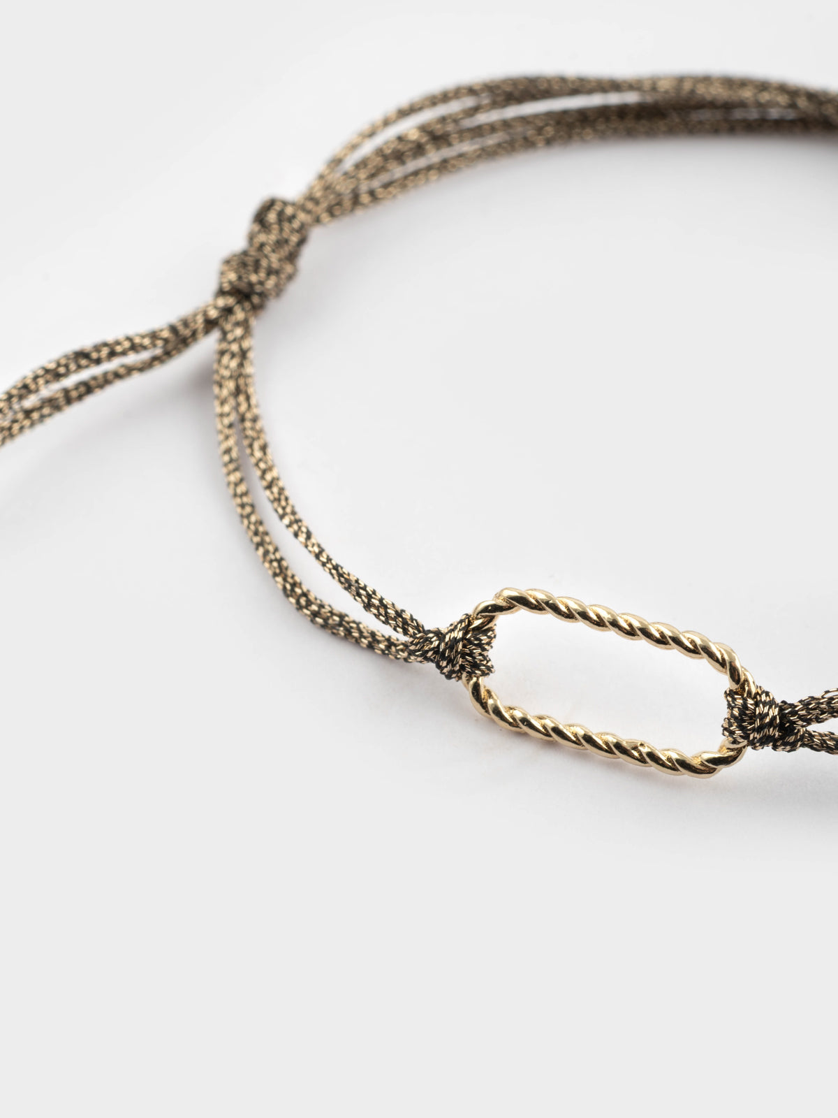 Bracelet cordon doré personnalisable - Mix and Match