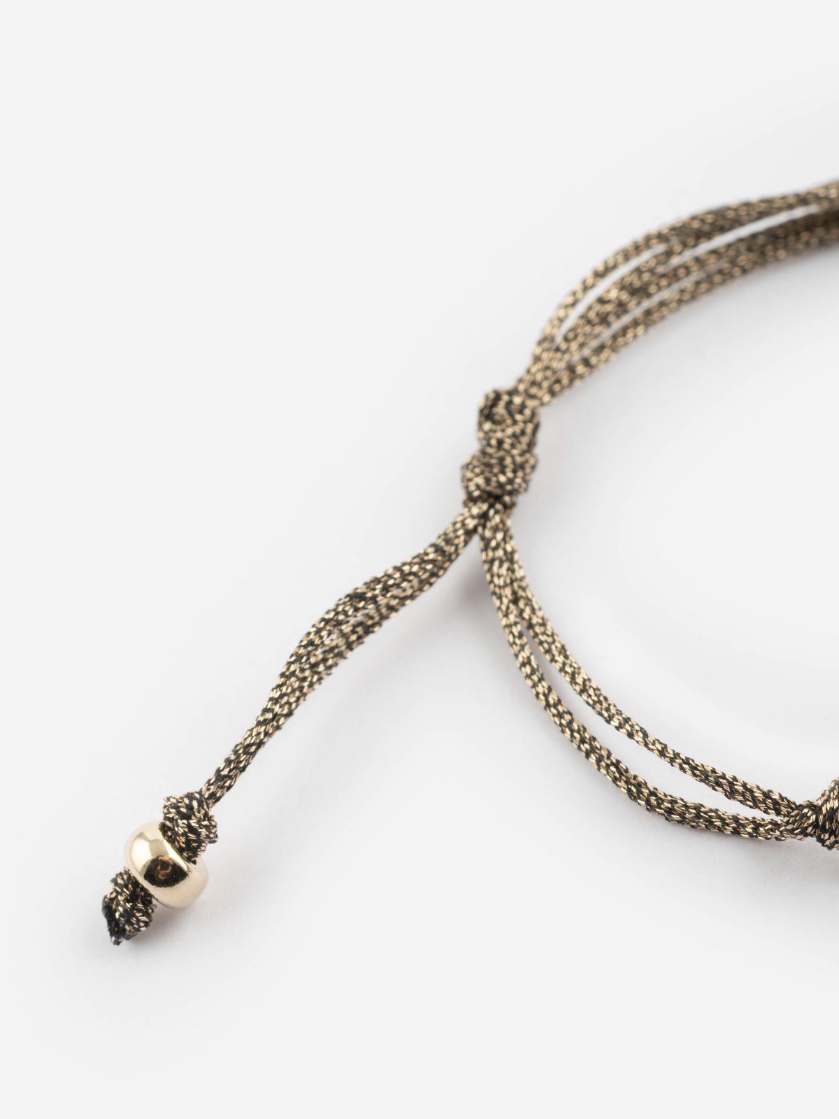Bracelet cordon doré personnalisable - Mix and Match