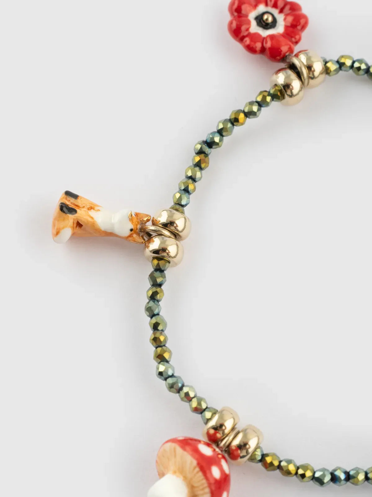 Bracelet forêt et perles d'hématite