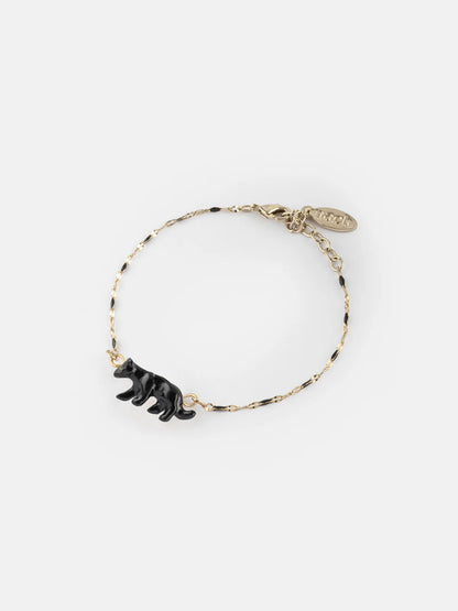 Bracelet perles et panthère