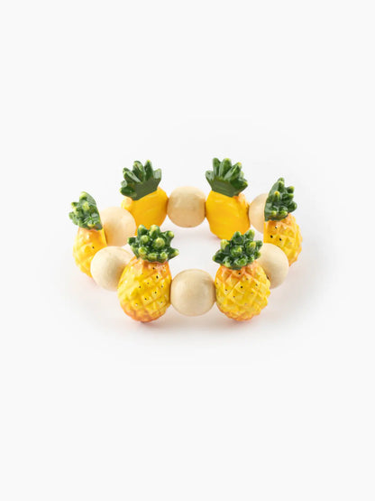 Beaded and pineapple bracelet