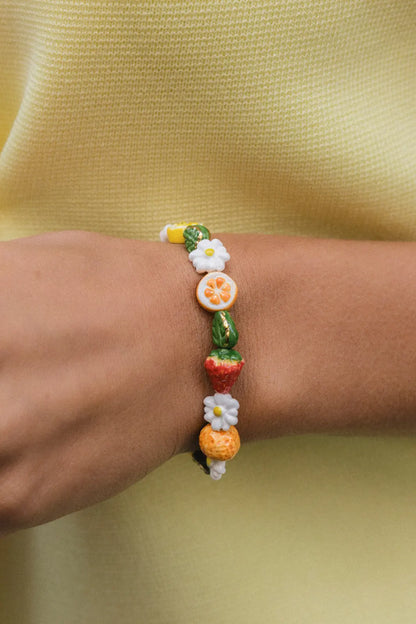 Bracelet perles de fruits