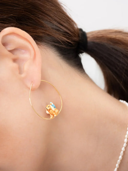 Moyennes créoles chien Cocker et oiseau