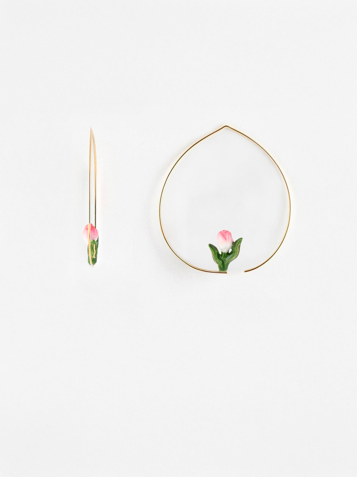 Moyennes Créoles Tulipe rose