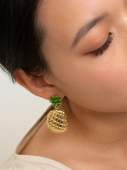 Pineapple dangle earrings