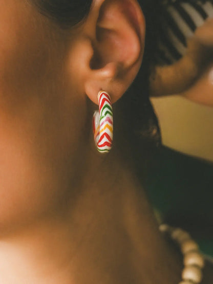 Crazy Tiger hoop earrings