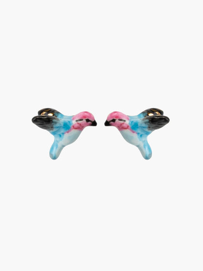 Boucles d'oreilles puces -  colibri