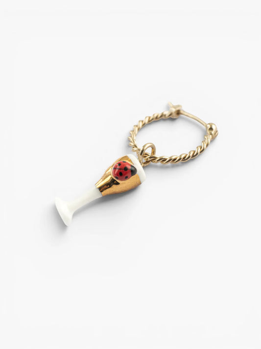 Mini créole champagne et coccinelle 15 ans - Vendue à l'unité