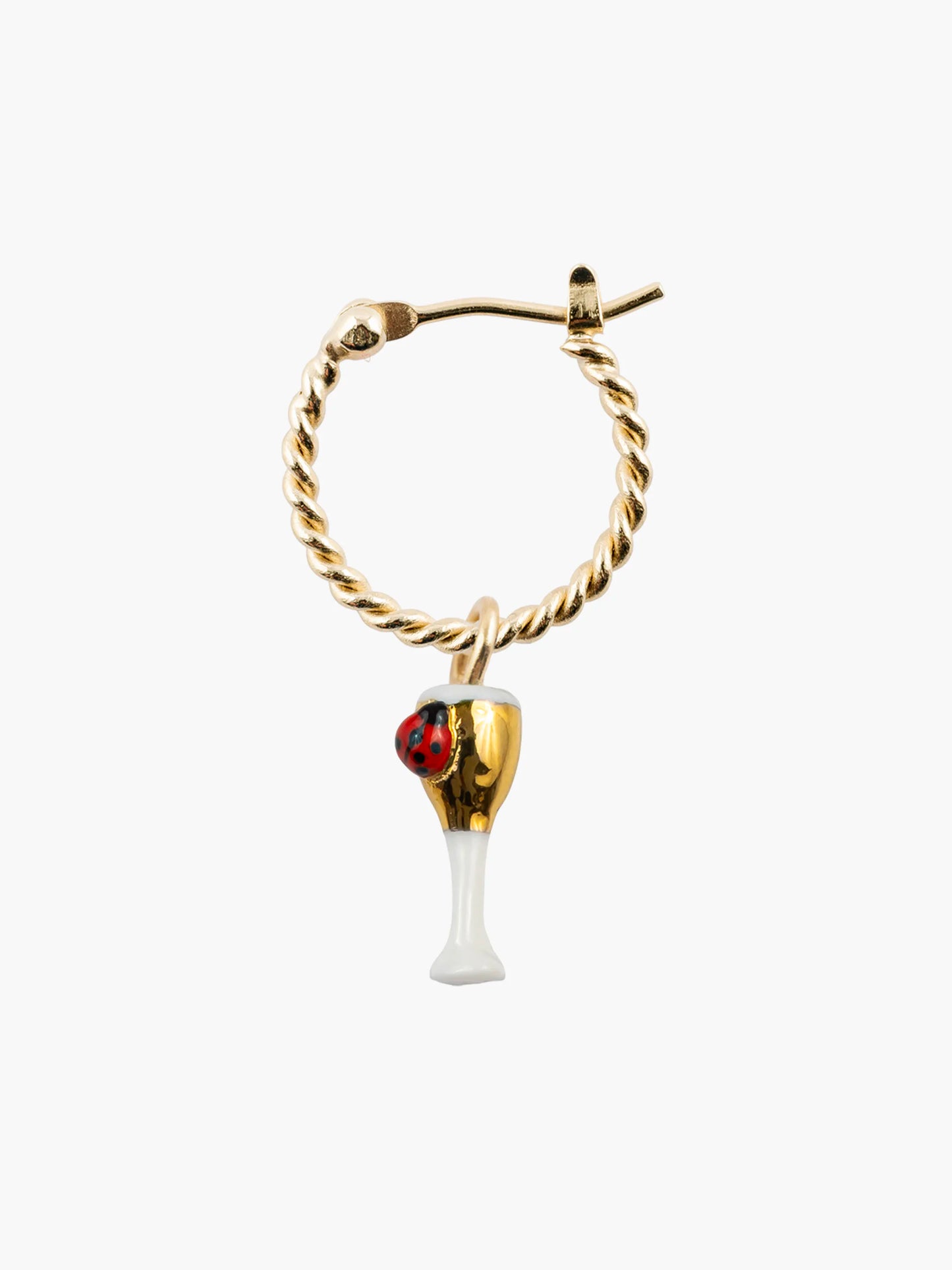 Mini créole champagne et coccinelle 15 ans - Vendue à l'unité