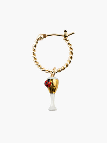 Mini créole champagne et coccinelle 15 ans - Vendue à l'unité