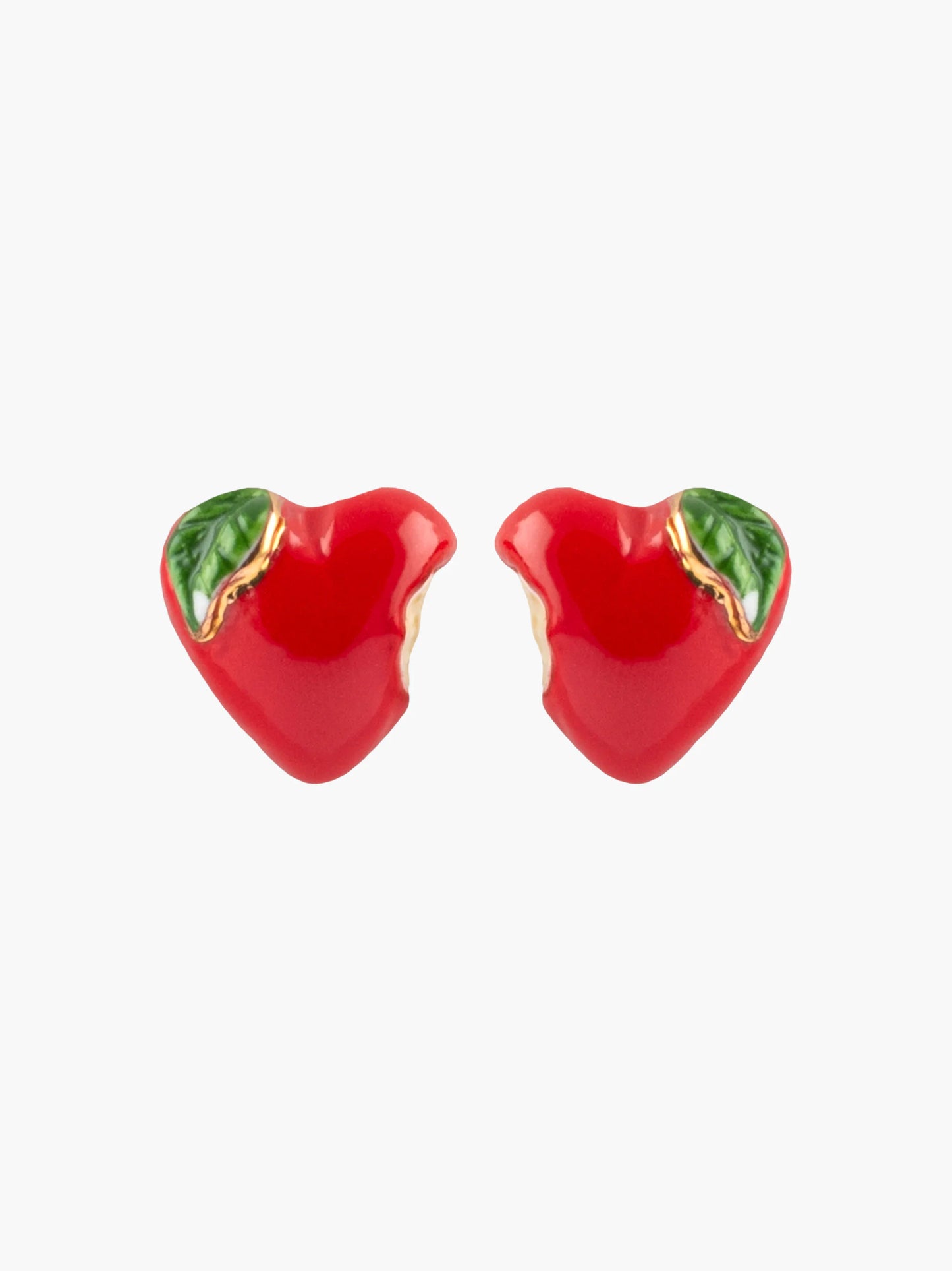 Boucles d'oreilles puces - pomme d'amour