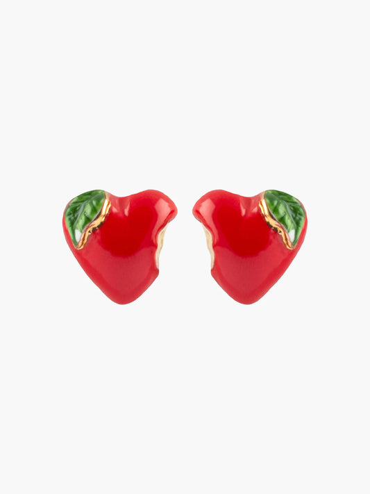 Stud earrings - candy apple