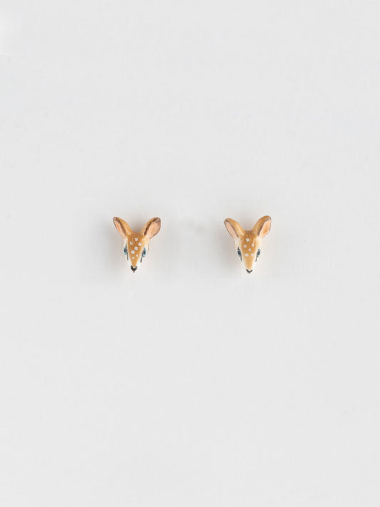 Boucles d'oreilles puces - biche