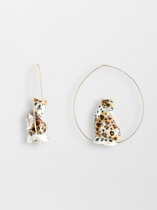 Grandes créoles léopard