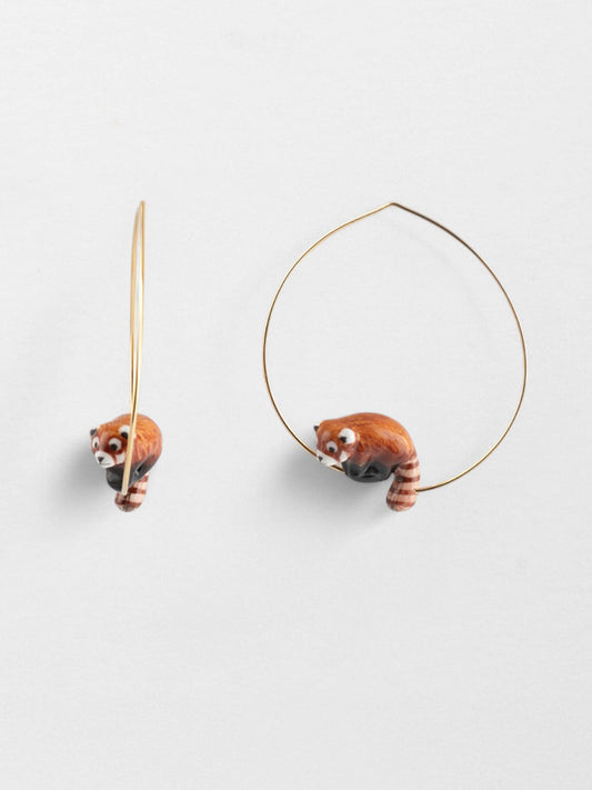 Medium red panda creoles