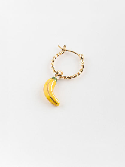 Mini orecchini a cerchio a banana - Venduti singolarmente