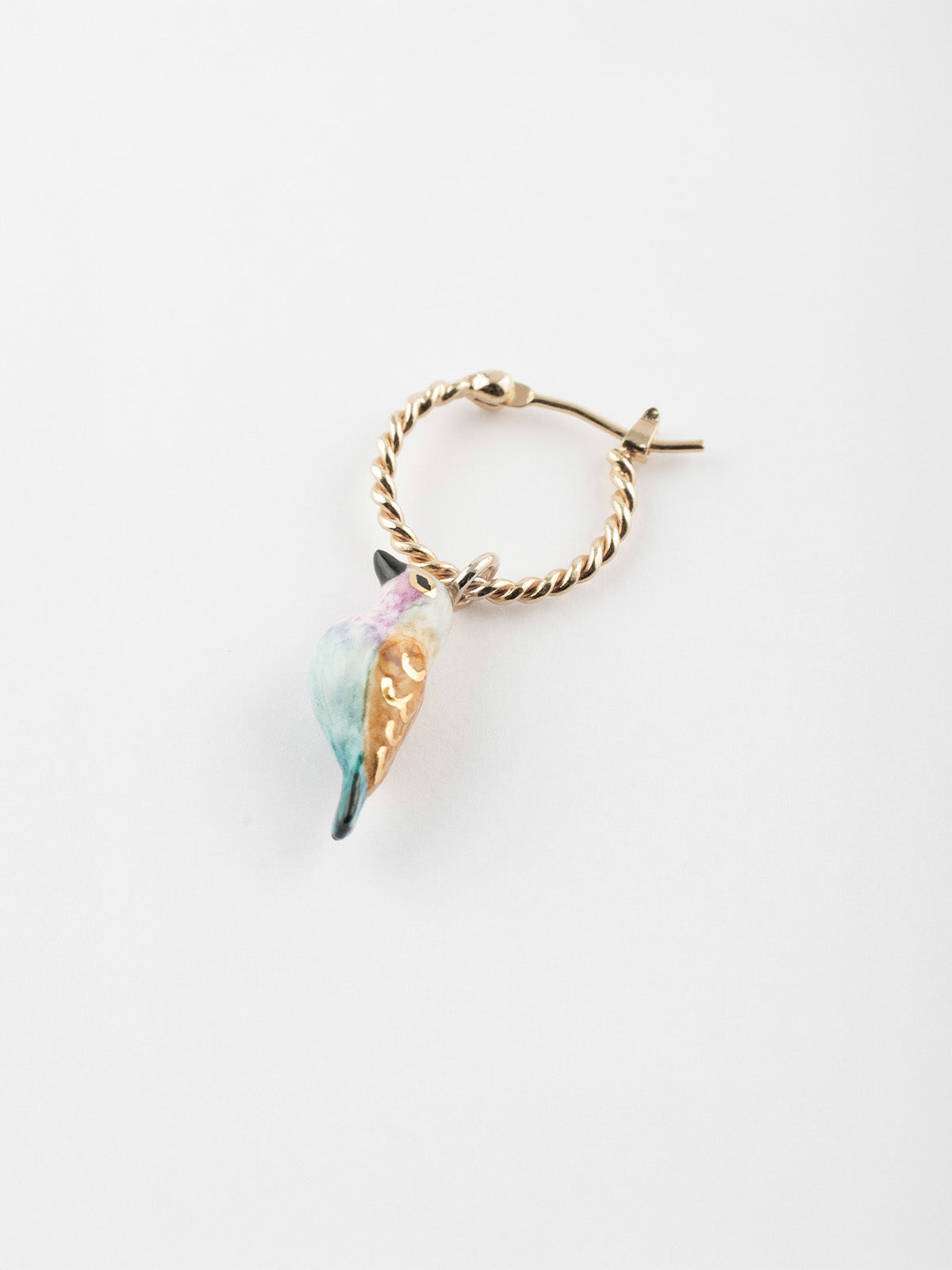 Mini orecchino a forma di uccello creolo - Venduto singolarmente