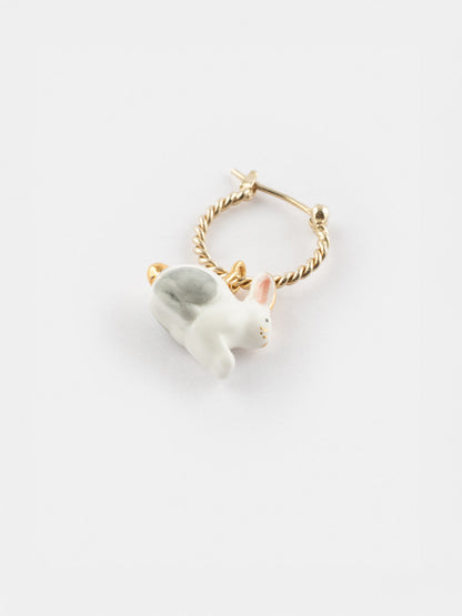 Mini orecchini a cerchio Arctic Hare - Venduti singolarmente - Artico