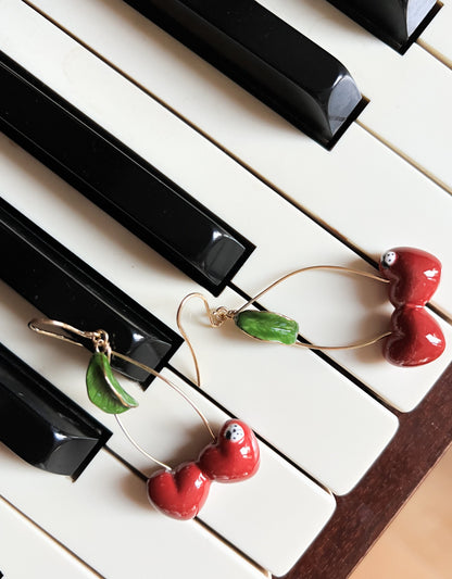 Cherry Dangle Earrings - Chérie Cherry