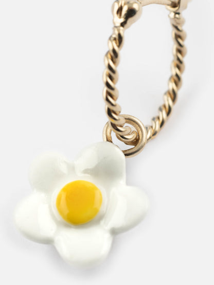 Mini créole fleur blanche