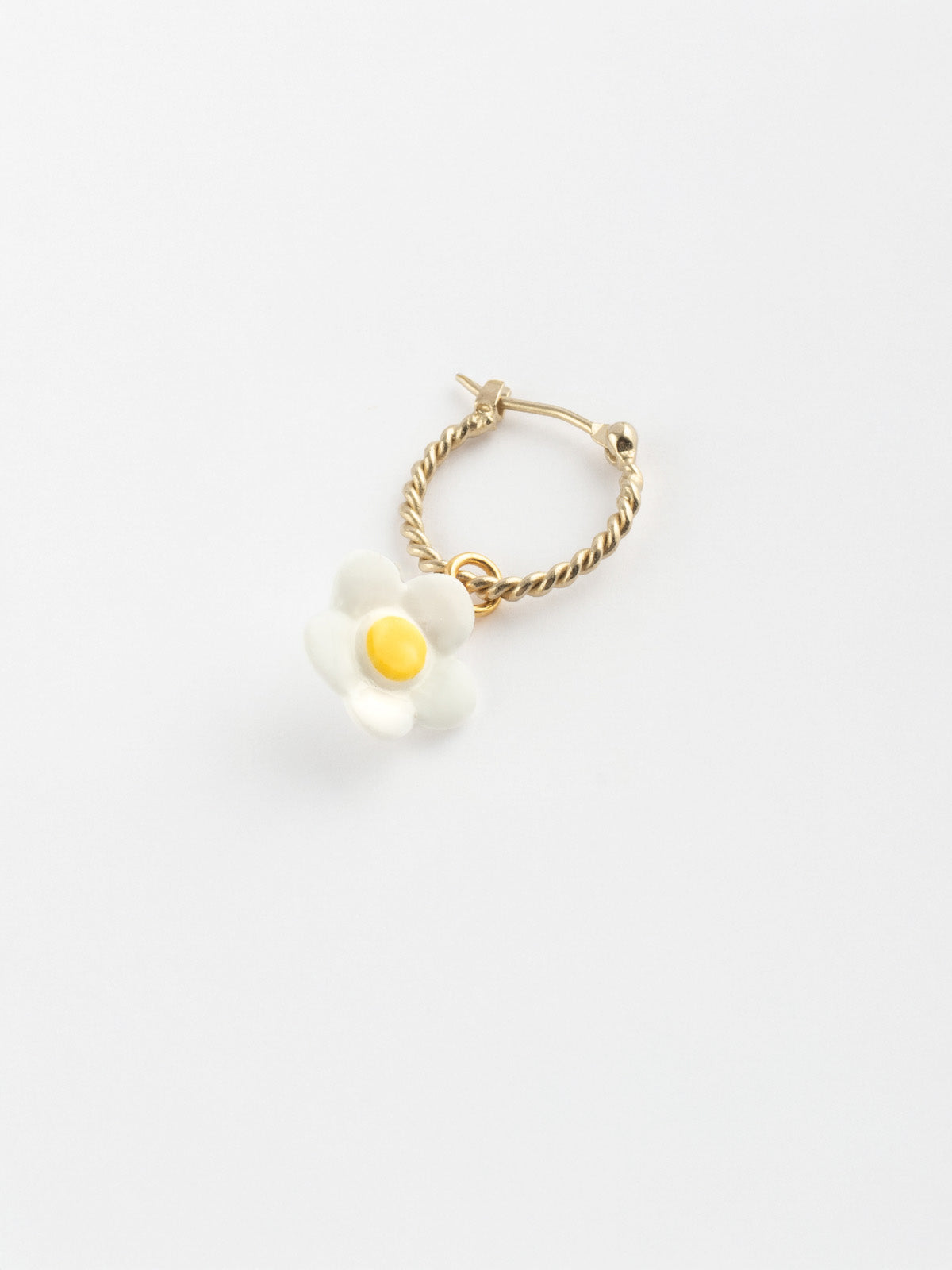 Mini créole fleur blanche