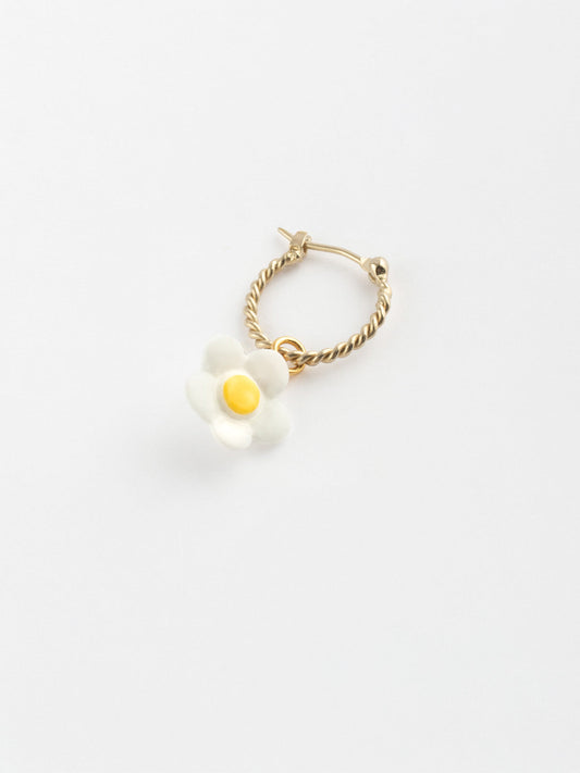 Mini créole fleur blanche