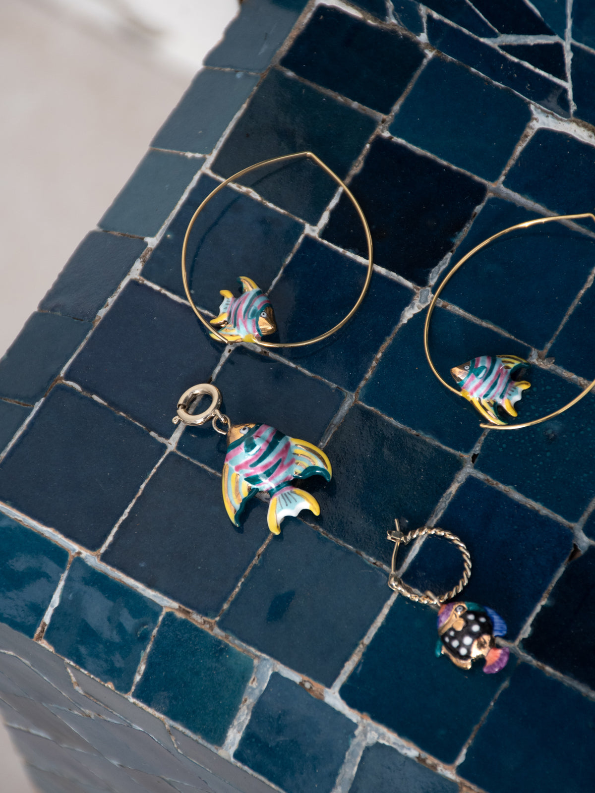 Maxi rainbow fish charm