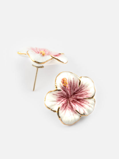 Hibiscus earrings