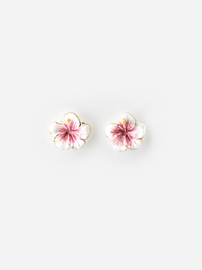 Hibiscus earrings