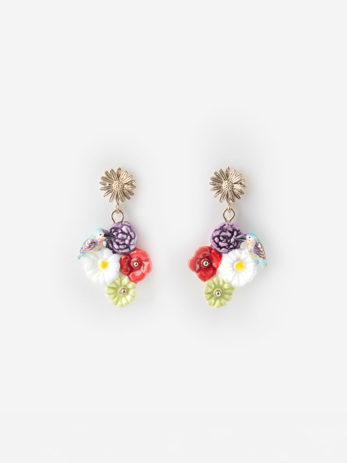 Multi-flower earrings