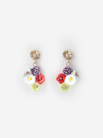 Multi-flower earrings