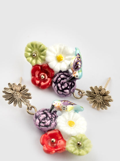 Multi-flower earrings