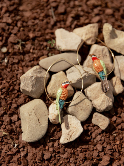 Grandes créoles guêpier d'Afrique