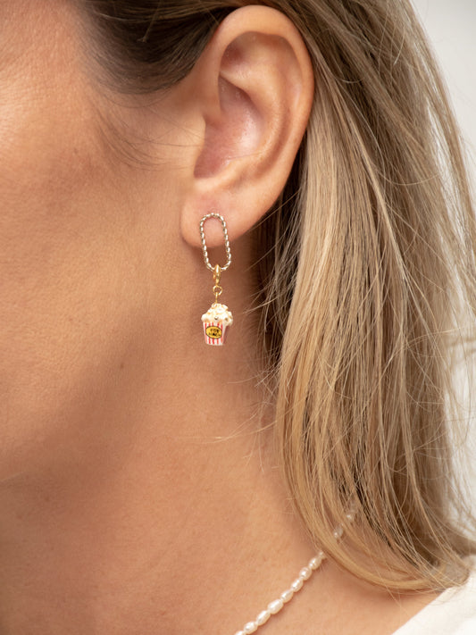 Boucles d'oreilles rectangulaires torsadées personnalisable - Mix and Match