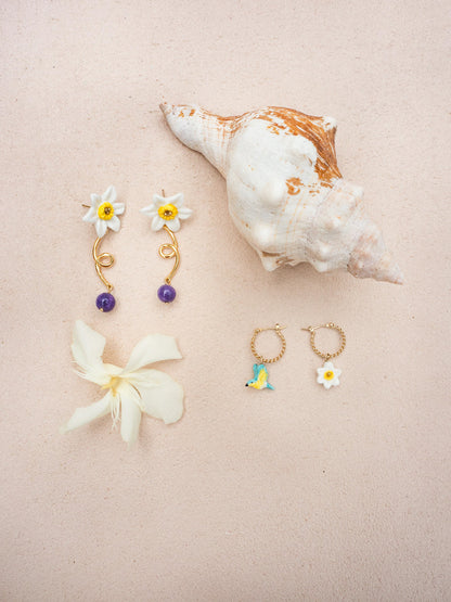 Mini créole Oiseau Paruline bleue  - Vendue à l'unité