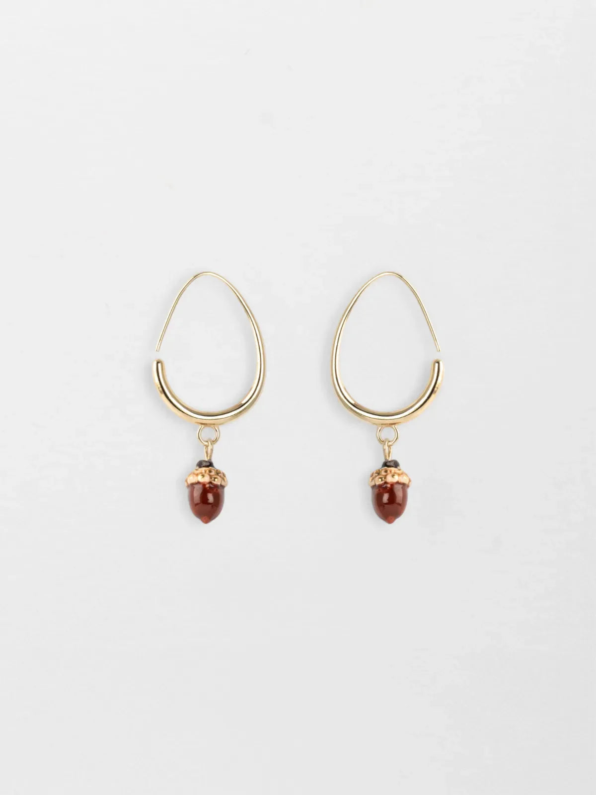 Boucles d'oreilles pendantes gland