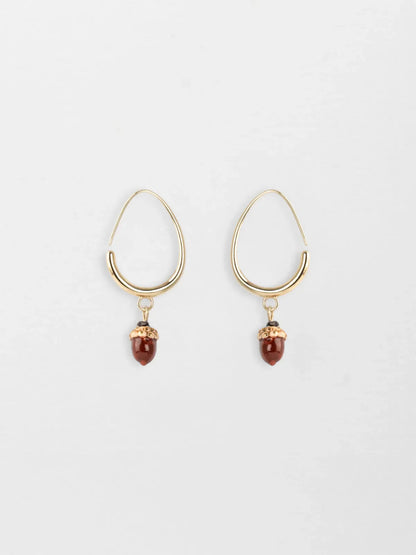 Boucles d'oreilles pendantes gland