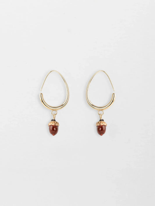 Boucles d'oreilles pendantes gland