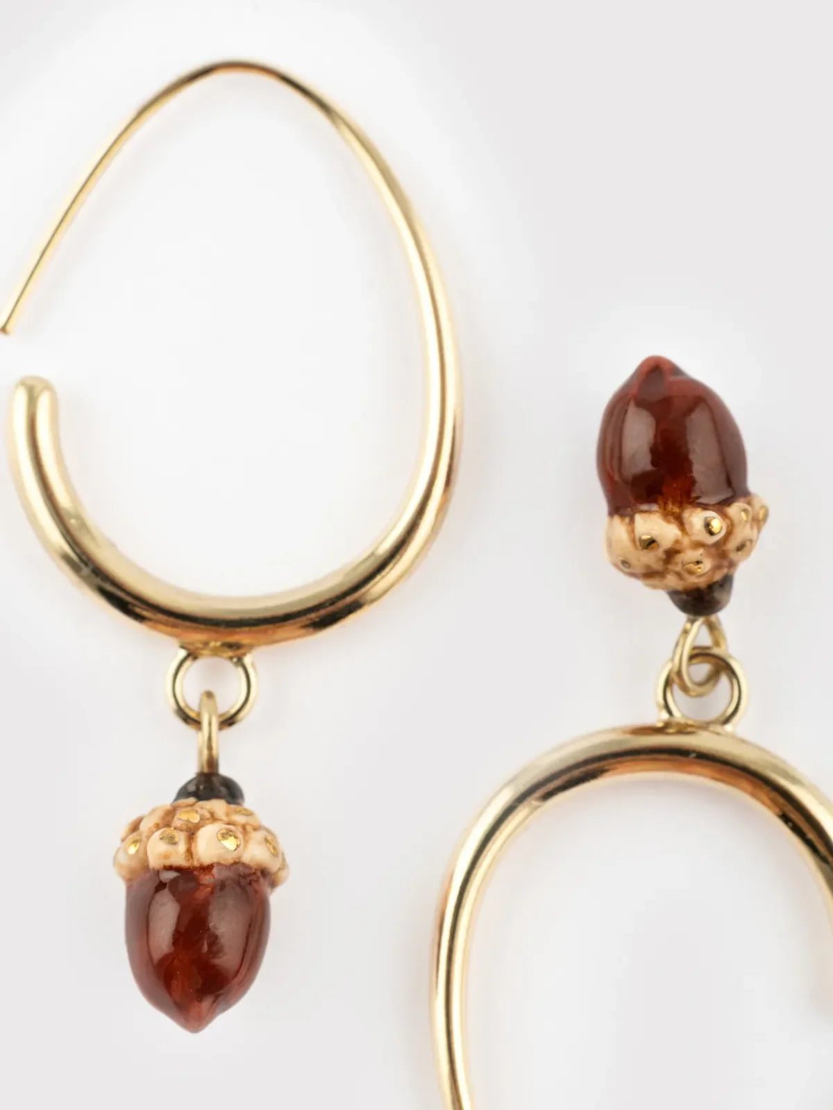 Boucles d'oreilles pendantes gland