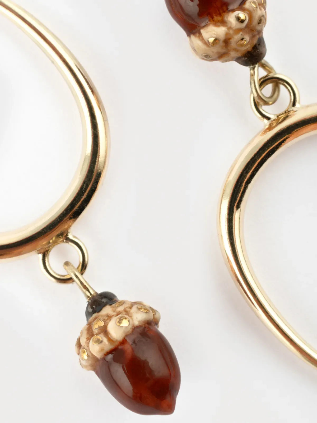 Boucles d'oreilles pendantes gland