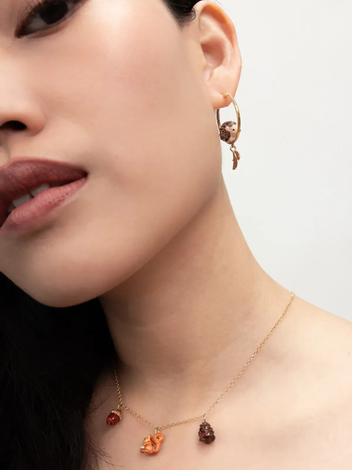 Petites créoles rondes hérisson