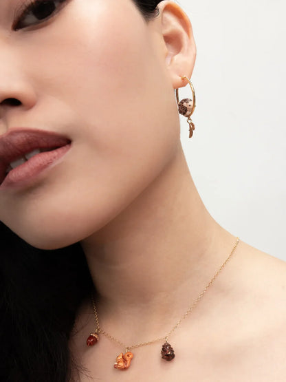 Petites créoles rondes hérisson