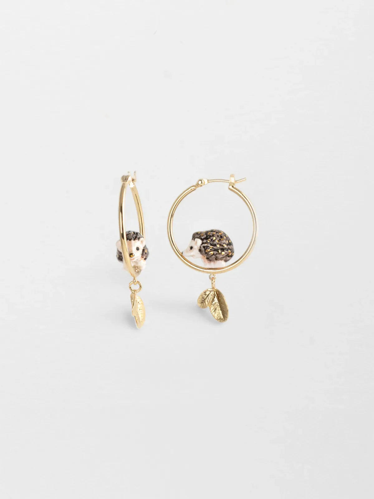 Petites créoles rondes hérisson