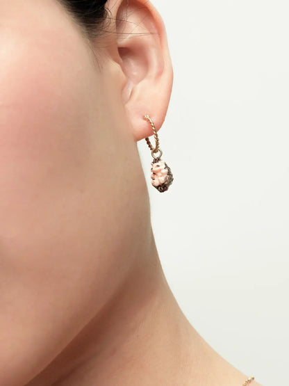 Mini orecchini a cerchio a forma di riccio - Venduti singolarmente