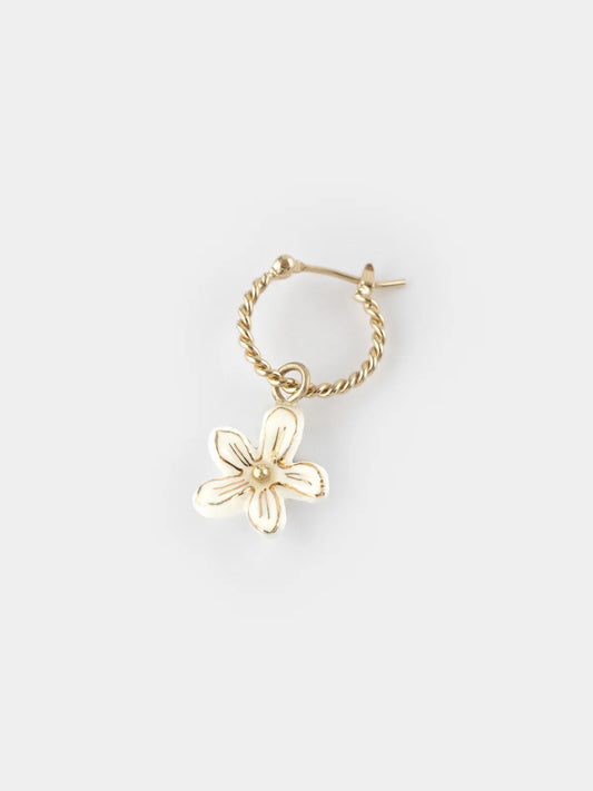 Mini créoles fleur d'Erine - vendue à l'unité