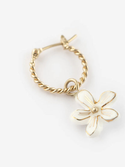 Mini créoles fleur d'Erine - vendue à l'unité