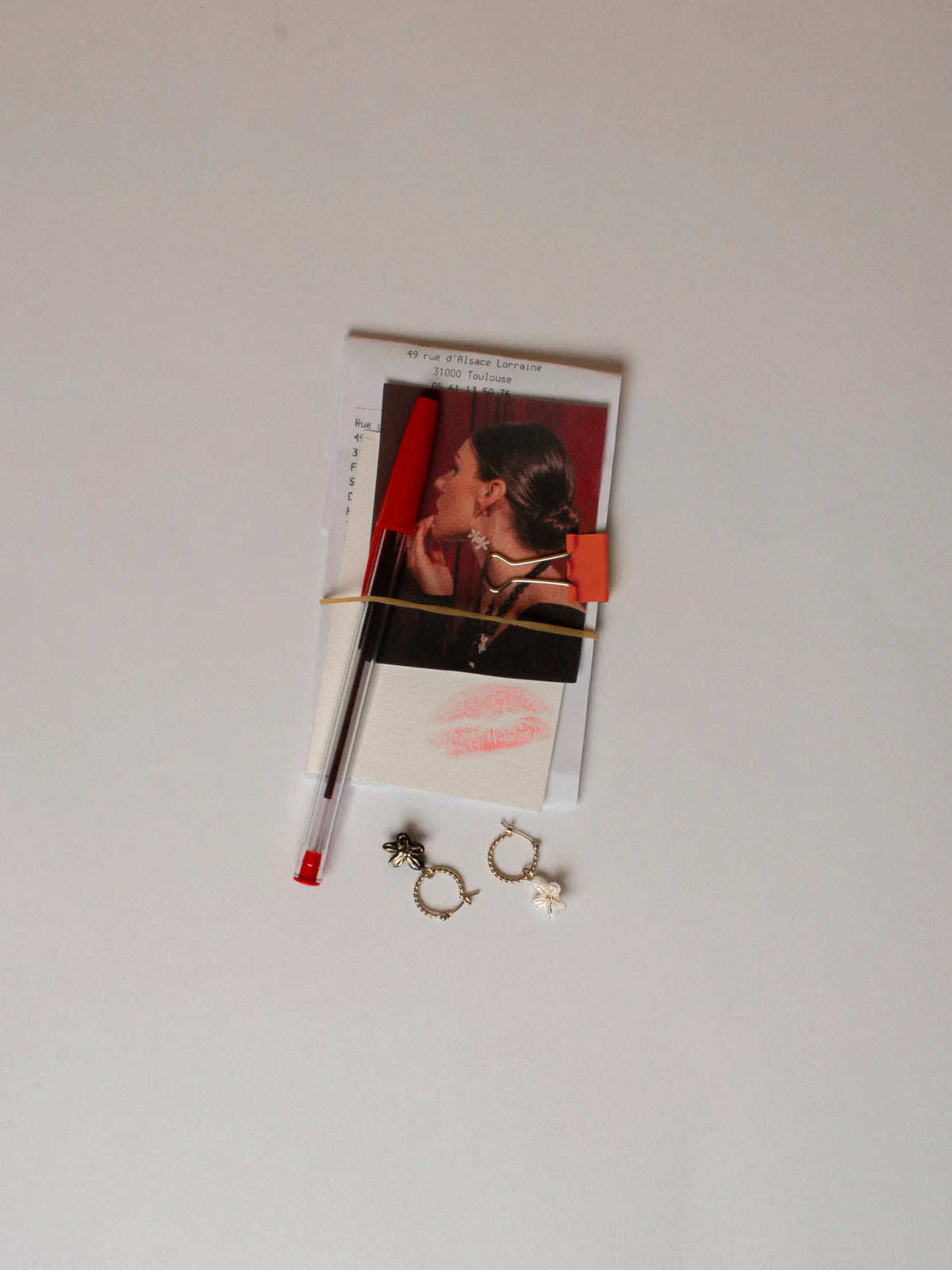 Mini créoles fleur d'Erine - vendue à l'unité